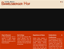 Tablet Screenshot of bawelsbergerhof.de